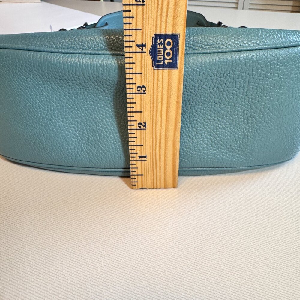 Coach Sutton Hobo Polished Pebble Leather Bag Purse Marine Blue style 35593 - Picture 14 of 14